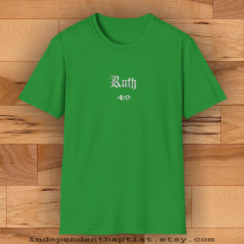 Mens Bible Verse T Shirt Ruth 4:9